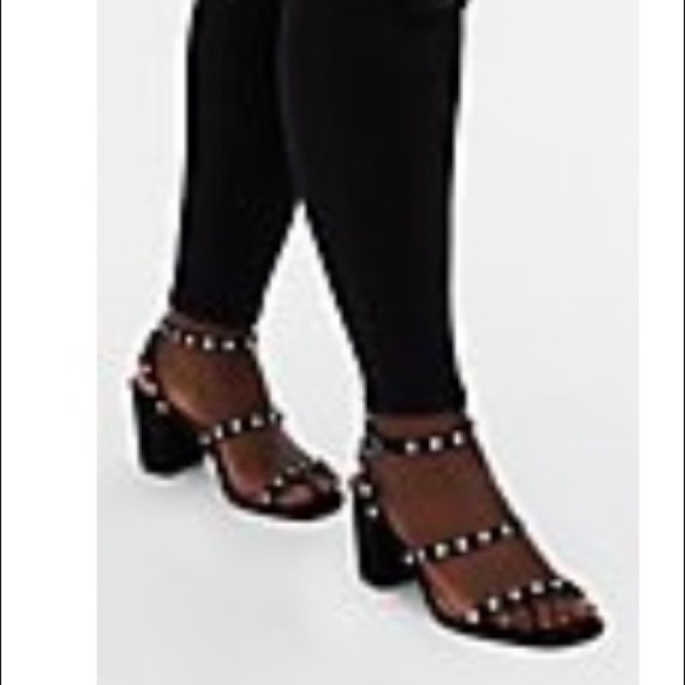 Torrid size 11.5 w Black Studded Block Heel